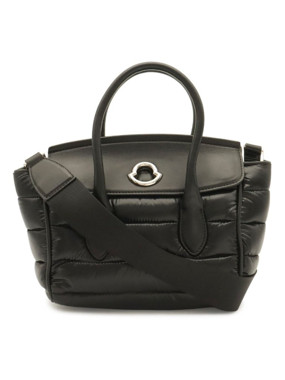 Moncler Evera PM Borsa Mini Bag 2-Way Nylon Leather Black